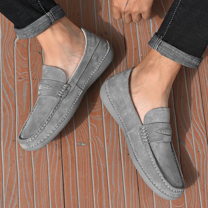 Breathable Suede  Casual Shoes TBFS0955 Soft Leather Loafers