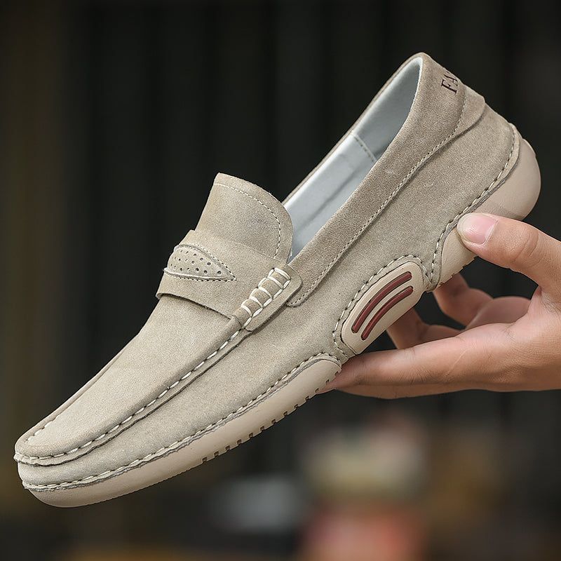 Breathable Suede  Casual Shoes TBFS0955 Soft Leather Loafers