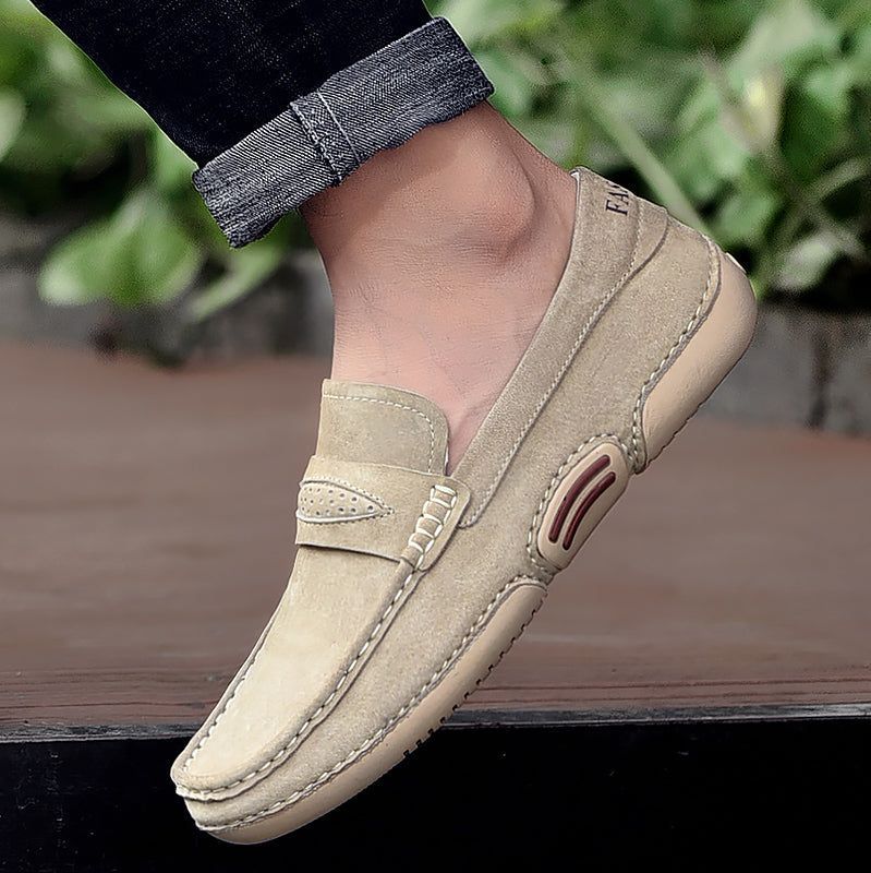 Breathable Suede  Casual Shoes TBFS0955 Soft Leather Loafers