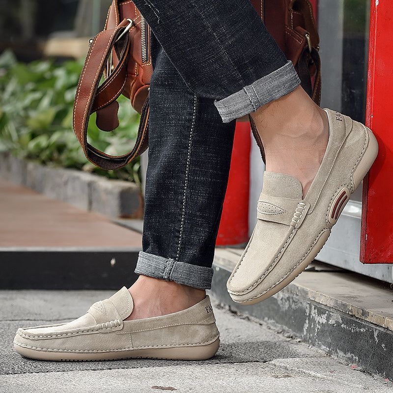 Breathable Suede  Casual Shoes TBFS0955 Soft Leather Loafers