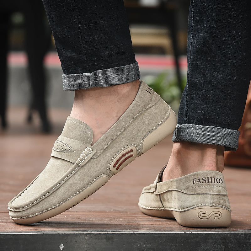 Breathable Suede  Casual Shoes TBFS0955 Soft Leather Loafers