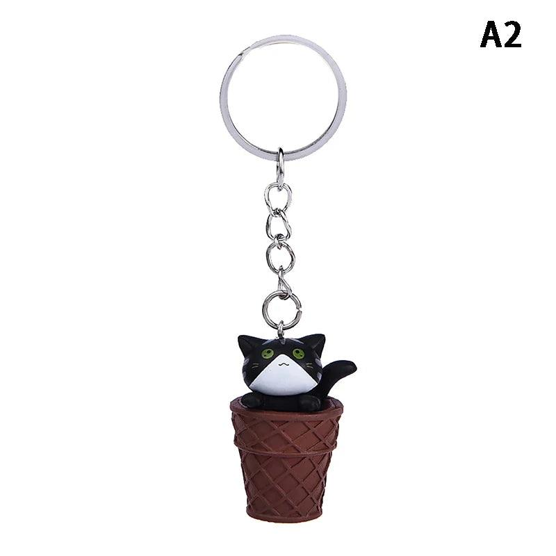 Cute Cat Box Unique Keychain for Bags, Suitable for all Genders - A009