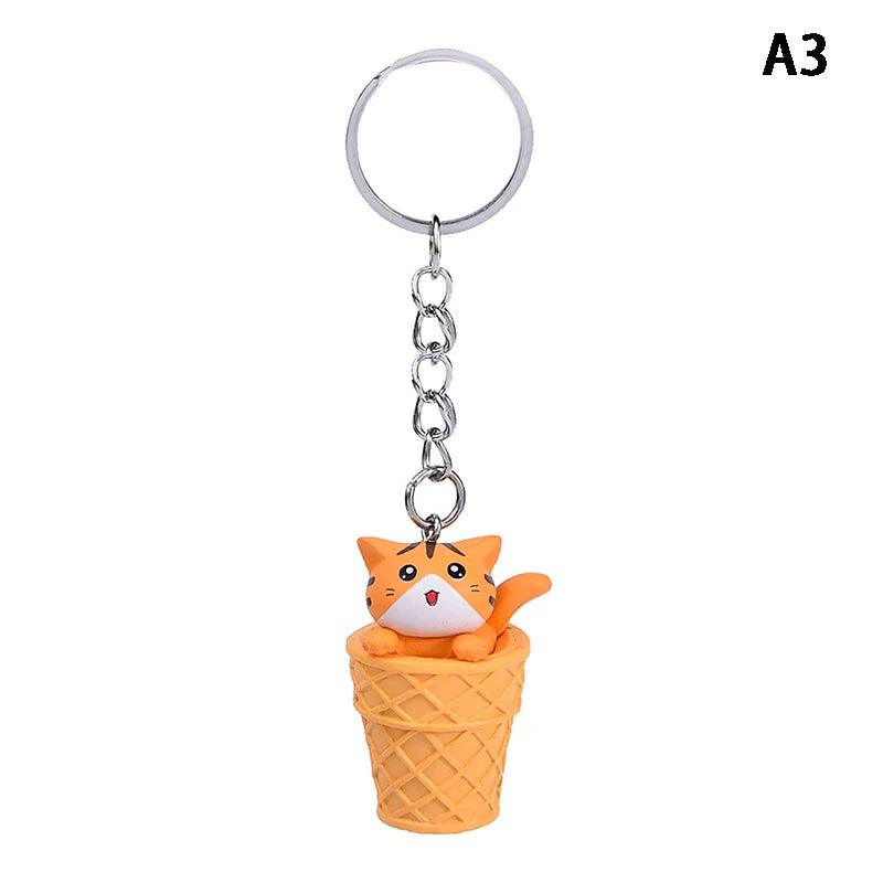 Cute Cat Box Unique Keychain for Bags, Suitable for all Genders - A009