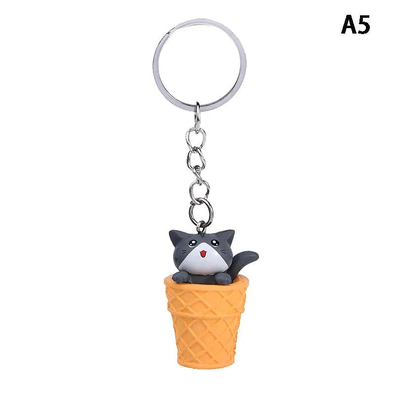 Cute Cat Box Unique Keychain for Bags, Suitable for all Genders - A009