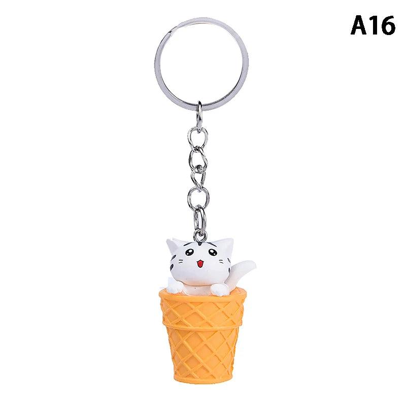 Cute Cat Box Unique Keychain for Bags, Suitable for all Genders - A009