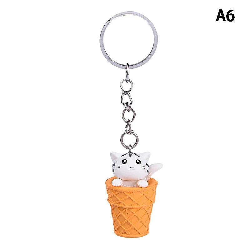 Cute Cat Box Unique Keychain for Bags, Suitable for all Genders - A009