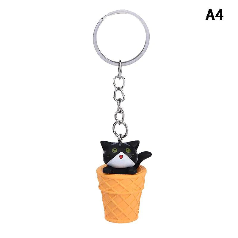 Cute Cat Box Unique Keychain for Bags, Suitable for all Genders - A009