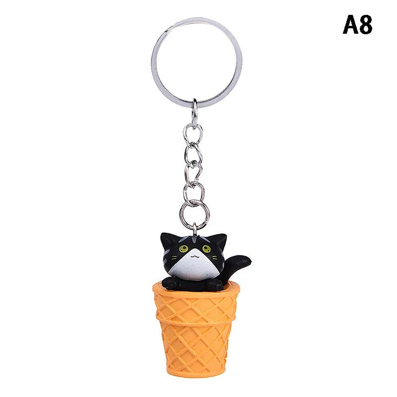 Cute Cat Box Unique Keychain for Bags, Suitable for all Genders - A009