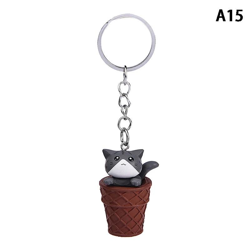 Cute Cat Box Unique Keychain for Bags, Suitable for all Genders - A009