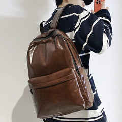 DV1231  Preppy Style Cool Backpack - PU Leather Bags