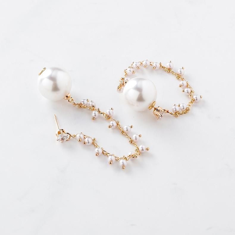 Earrings Charm Jewelry Simulated Pearl Long Earring #ET100