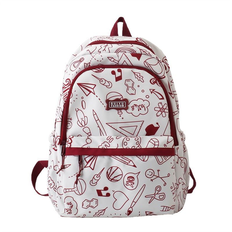 Graffiti Cool Backpack For Teenage Student - RC341 Laptop Shoulder Bag
