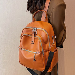 Leather College Bags -  Cool backpack WV1235