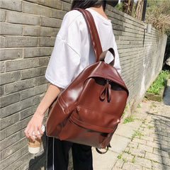 Leather Shoulder Bag - Cool Backpack QB333