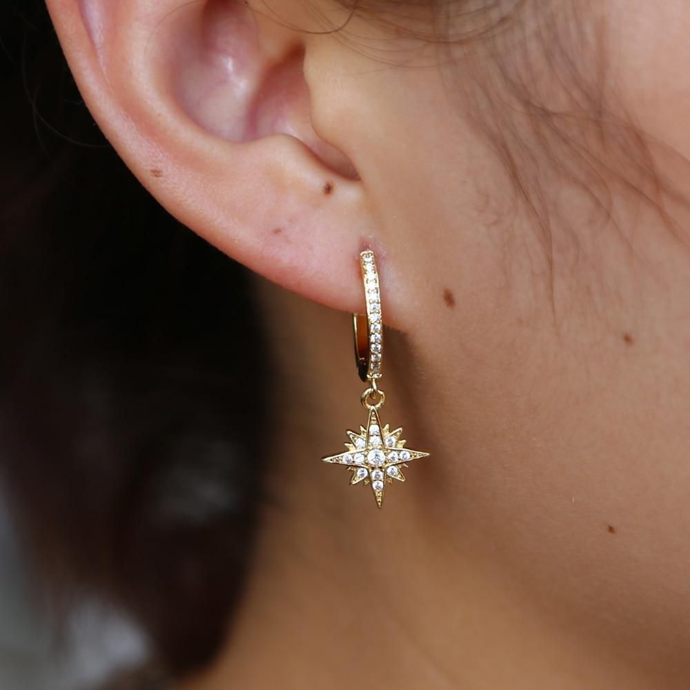 North Star Earrings Charm Jewelry