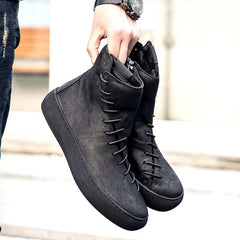 Casual Shoes EH1138 - High-End Leather Ankle Boot