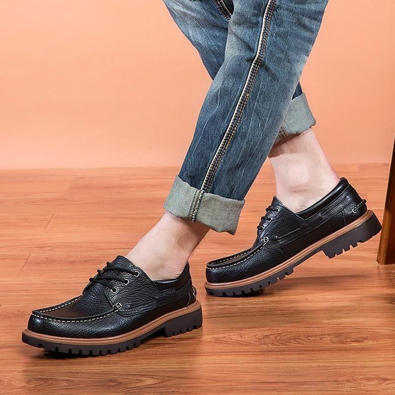 Casual Shoes  Comfortable Loafers Genuine Leather Footwear