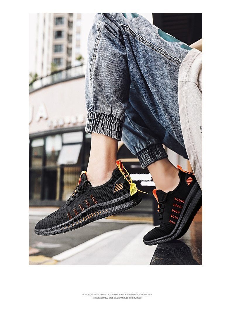 Casual Shoes  Sneakers Lightweight Breathable Male Footwear Lace Up Walking Shoe