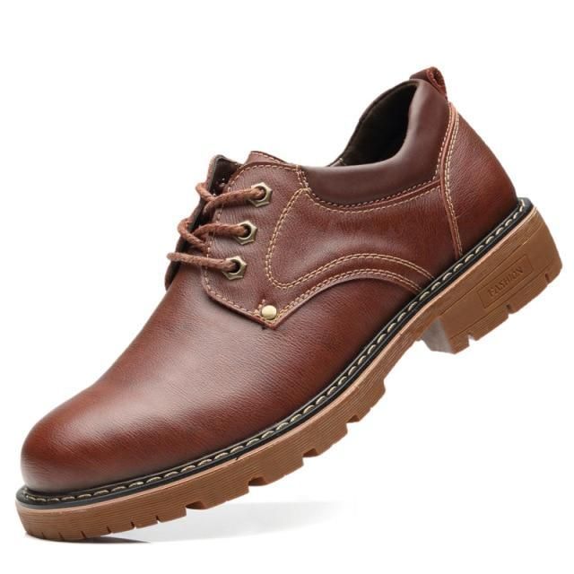 Casual Shoes Genuine Leather 2021 Brogue Safety Sneakers #9536