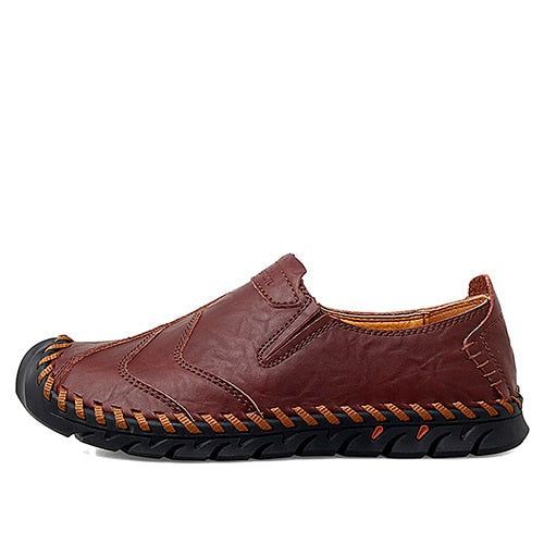 Casual Shoes Handmade Leather Flat Loafers #JU302