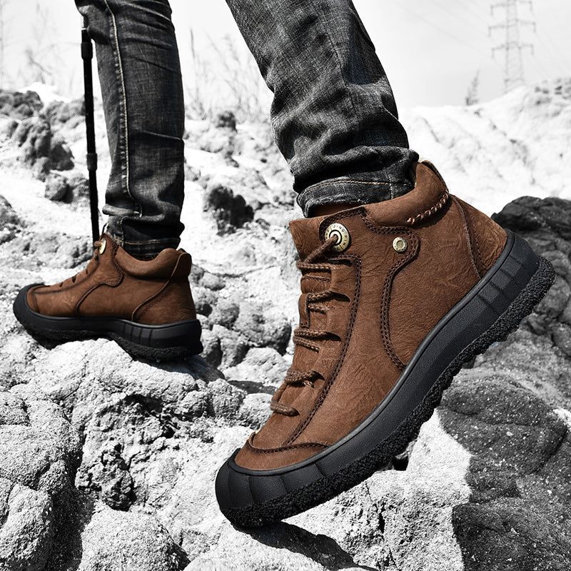 Casual Shoes JS0408 Outdoor Leather Ankle Boots Sneakers