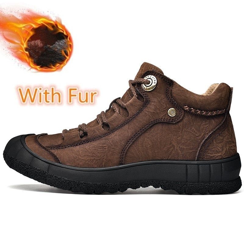 Casual Shoes JS0408 Outdoor Leather Ankle Boots Sneakers