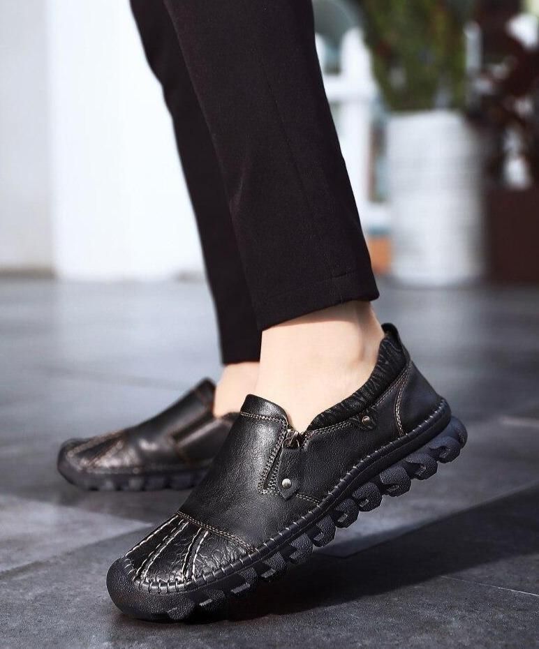 Casual Shoes Leather  Flats Loafers #XS7023