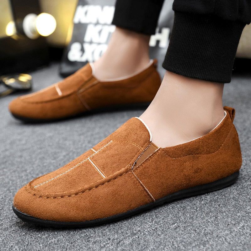 Casual Shoes QA248 -  Velvet Suede Leather Loafers