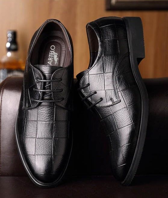 Casual Shoes Quality Patent Black Leather Soft Dress Shoes Flat Classic Oxford