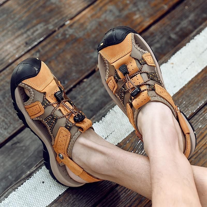 Casual Shoes Sandals Genuine Leather Roman Style Beach Sandals