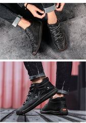 Casual Shoes Split Leather Ankle Boots JU100