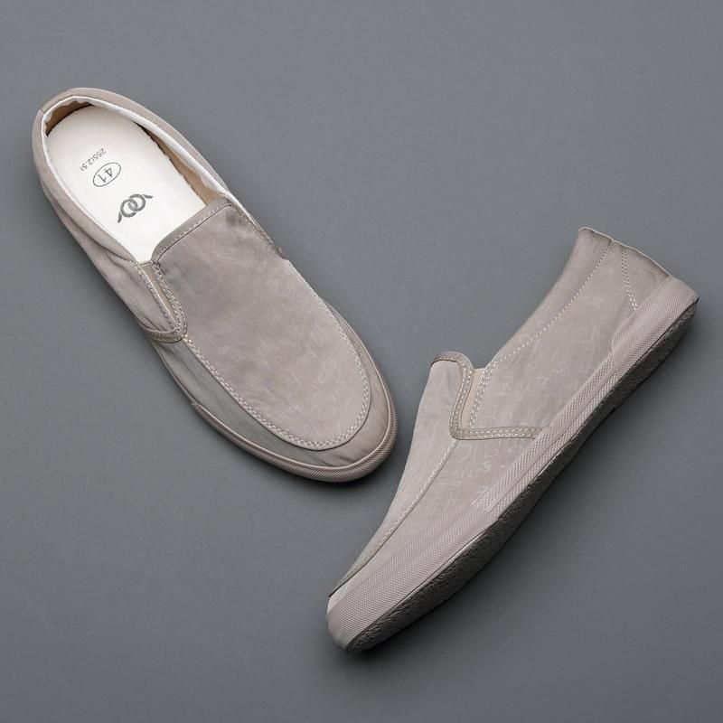 Casual Shoes Vulcanized Canvas Flat Loafers #0471