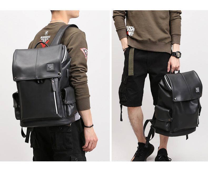 Cool Backpacks SF0135 Casual  Large Capacity Leather laptop Bags