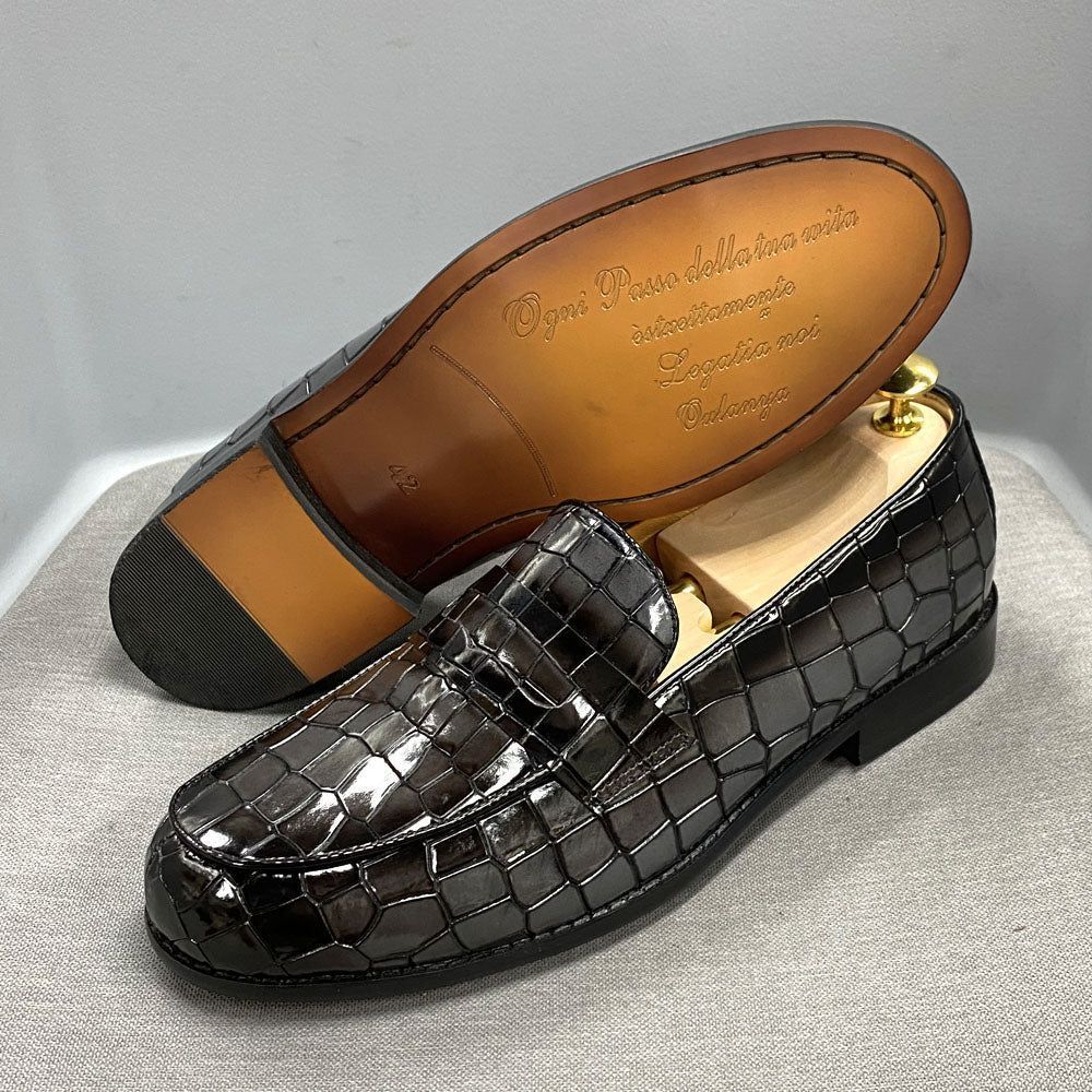 Dress Shoes FCOS0129 Leather Casual Loafers