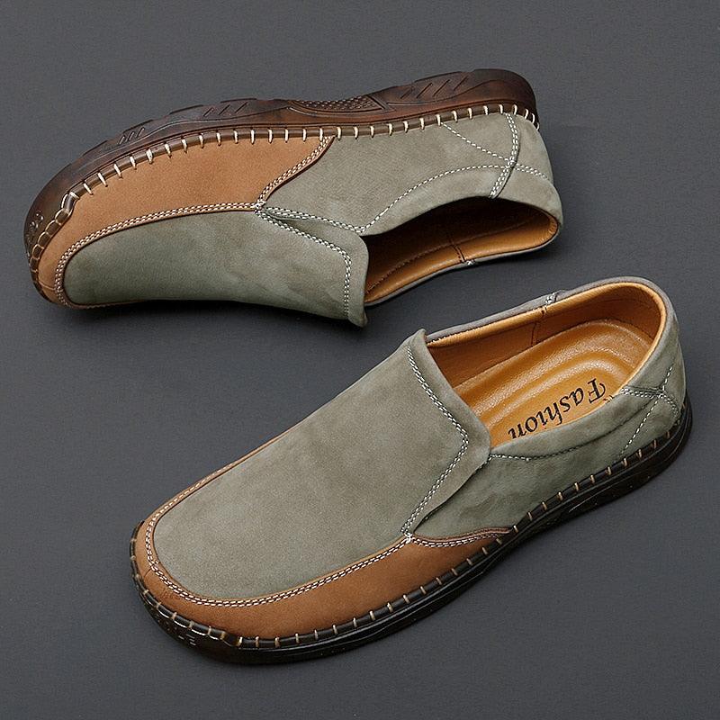 GW403 Leather Casual Shoes - Lightweight & Soft Loafers