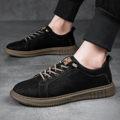 Lightweight  Leather Casual Sneakers: TJ427 Flats Shoes