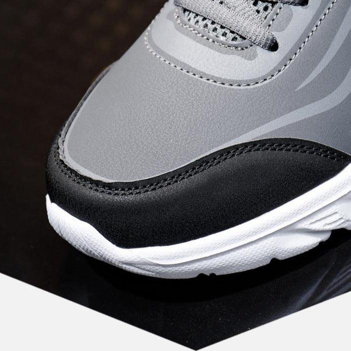 Lightweight Leather Sneakers: HZ153 Casual Sport Running Shoes