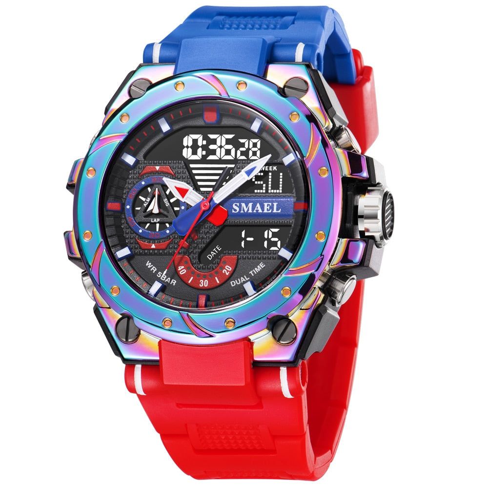 Simple Military Watch MSCWMM36 Sport Waterproof LED Quartz Digital Wristwatch