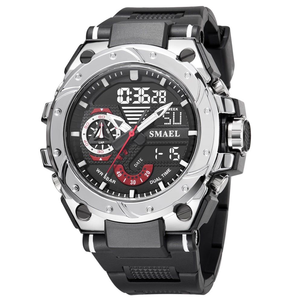 Simple Military Watch MSCWMM36 Sport Waterproof LED Quartz Digital Wristwatch