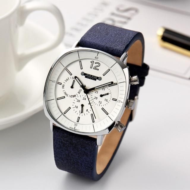 Simple Watches JAH-098 Business  With Leather Band