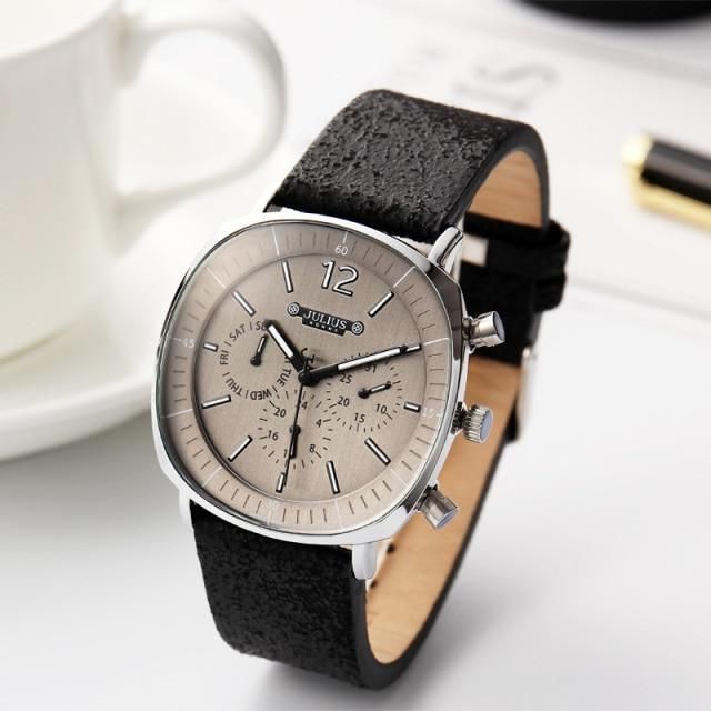 Simple Watches JAH-098 Business  With Leather Band