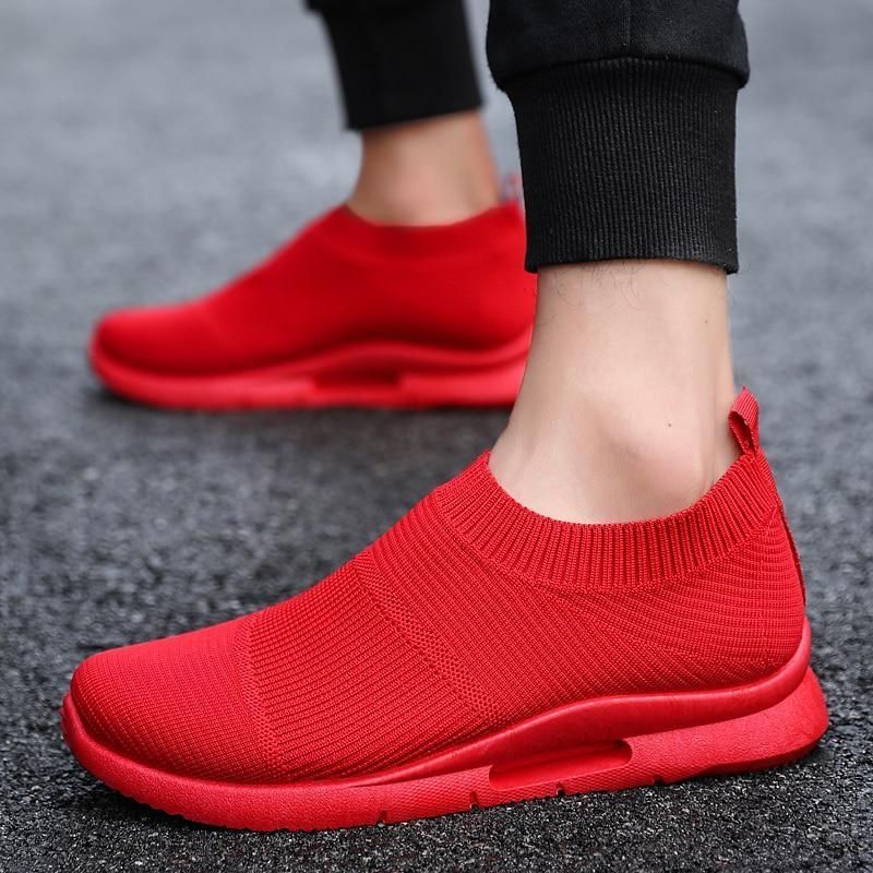 Unisex Casual Shoes Light Running Jogging Breathable Sneakers Slip on Loafer 2021