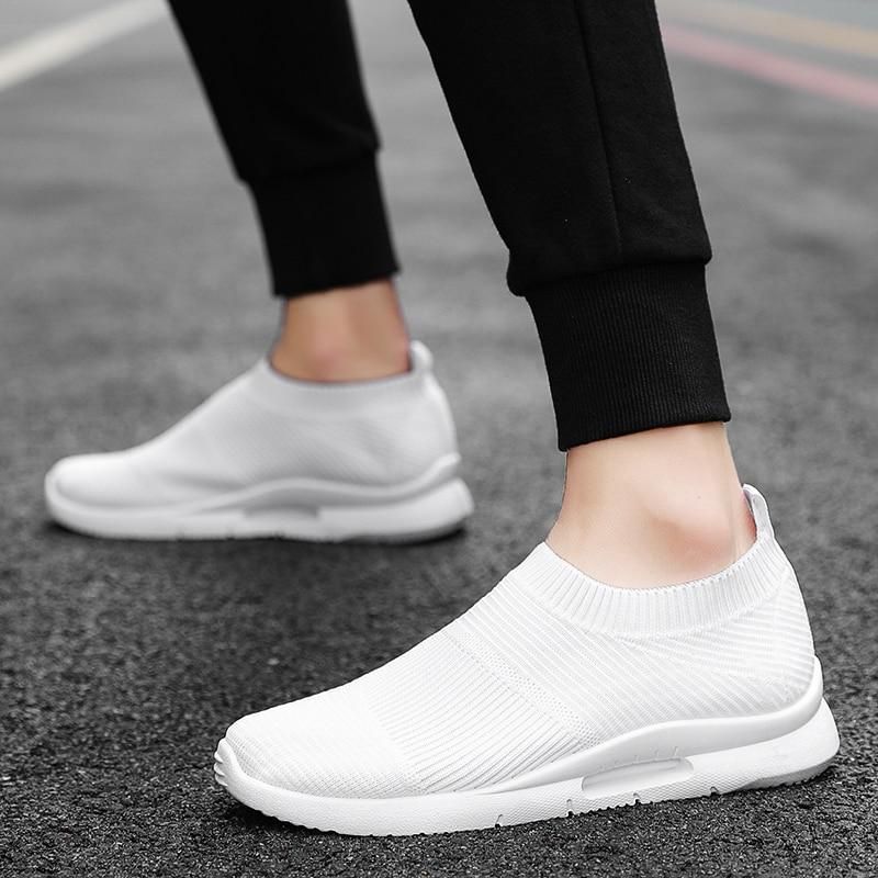 Unisex Casual Shoes Light Running Jogging Breathable Sneakers Slip on Loafer 2021