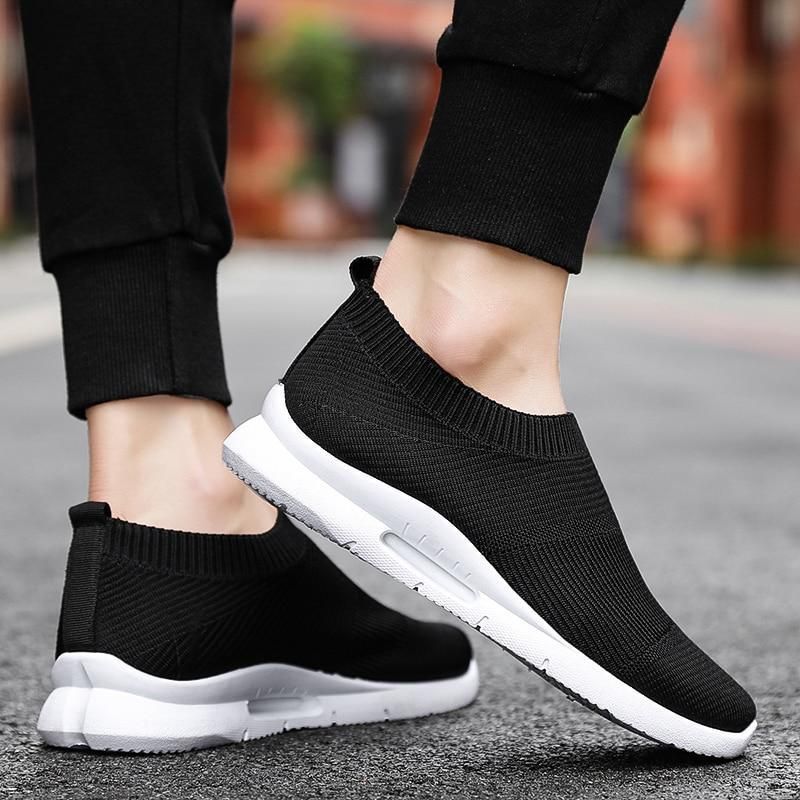 Unisex Casual Shoes Light Running Jogging Breathable Sneakers Slip on Loafer 2021