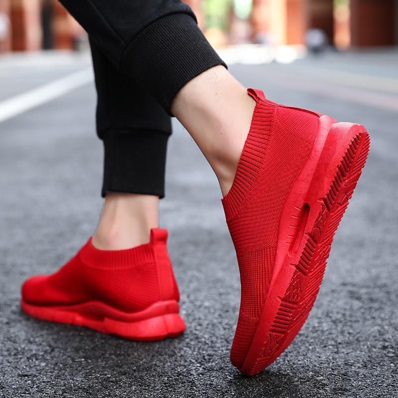 Unisex Casual Shoes Light Running Jogging Breathable Sneakers Slip on Loafer 2021