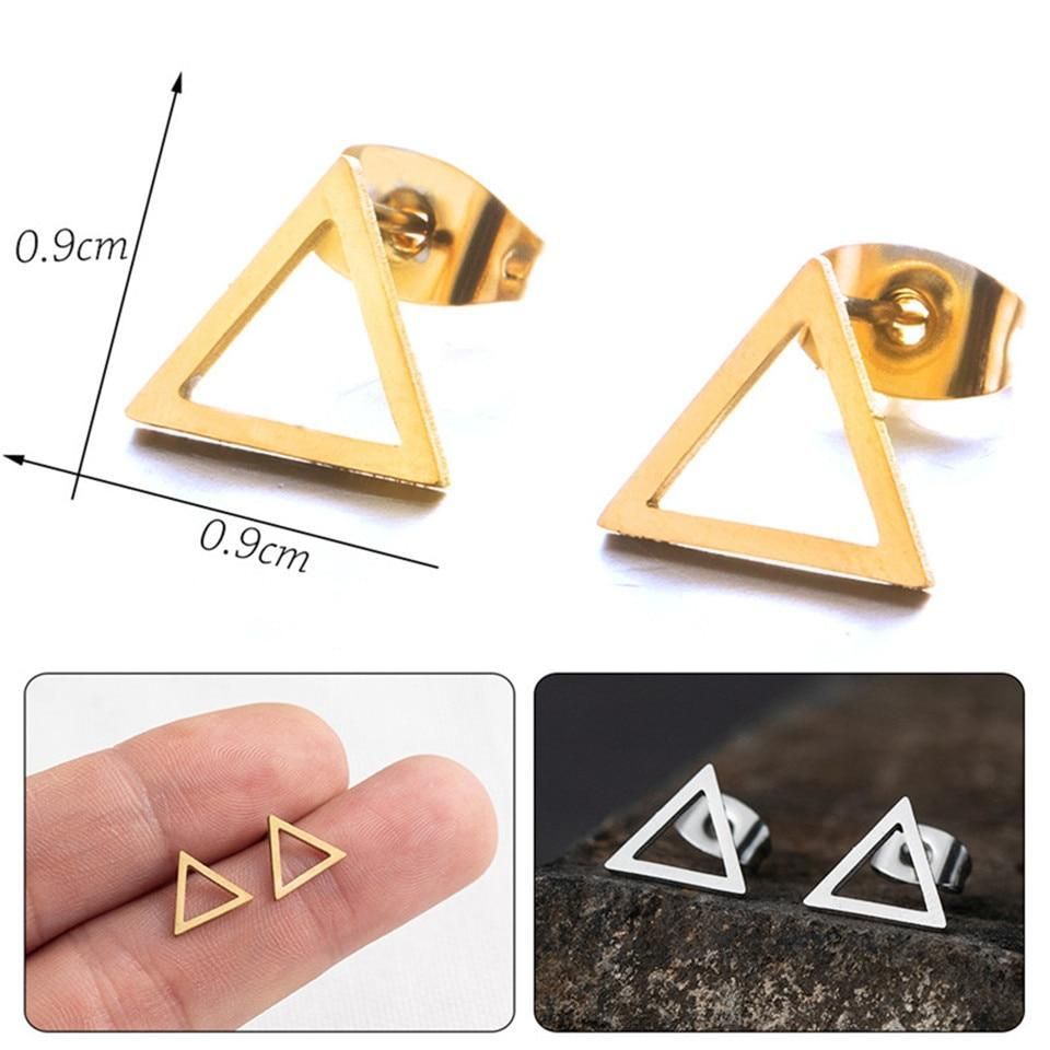 Mini Earrings Charm Jewelry Geometric Heartbeat  E021723BBB