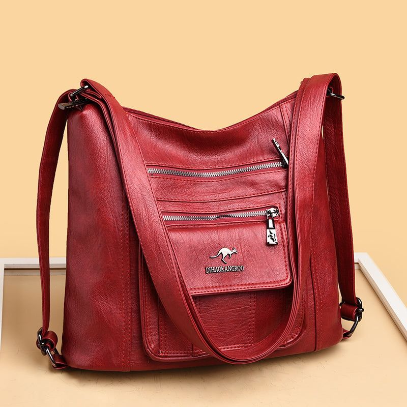 Multifunctional 3 In 1 Cool Backpack For Women GCBQ46 Leather Large Capacity Handbags