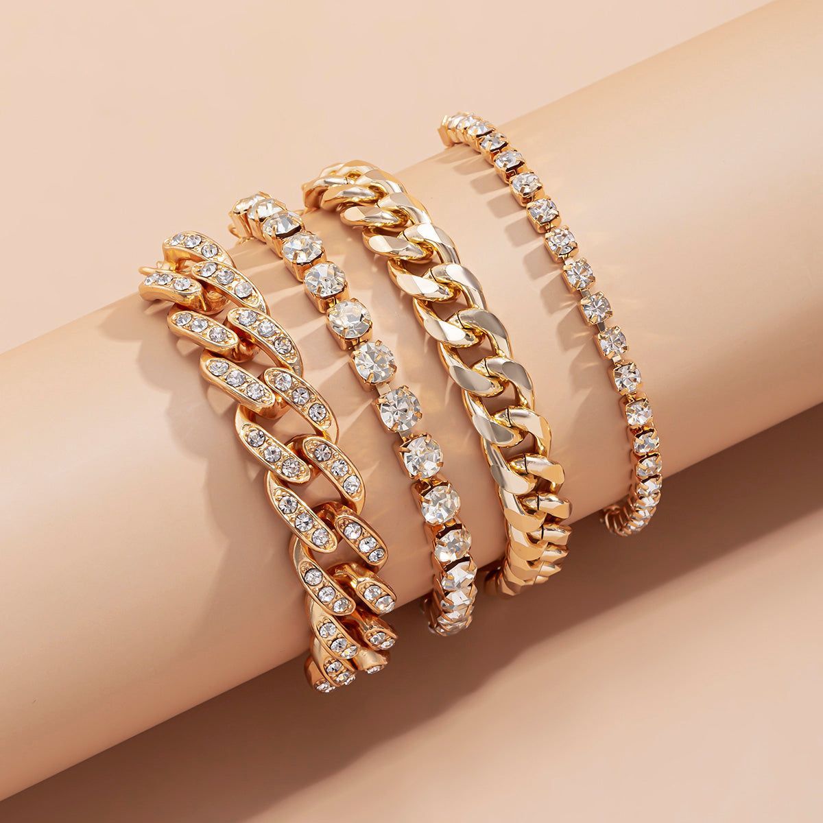 Multilayer  Crystal Rhinestone Bracelet Charm Jewelry SJS0326