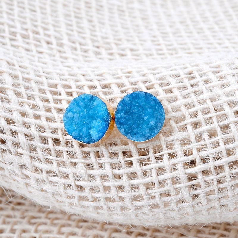 Nail Druzy Stone Mini Earrings Charm Jewelry BS0245