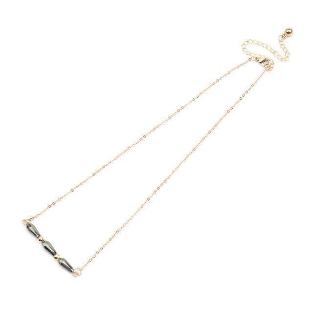 Necklaces Charm Jewelry BS0331 Geometric Crystal Adjustable Chain